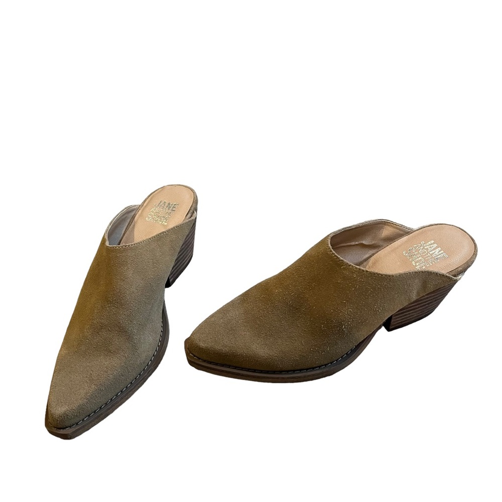 Jane and the Shoe Karissa Tan Suede Mule, Sz 6 - Picture 4 of 14